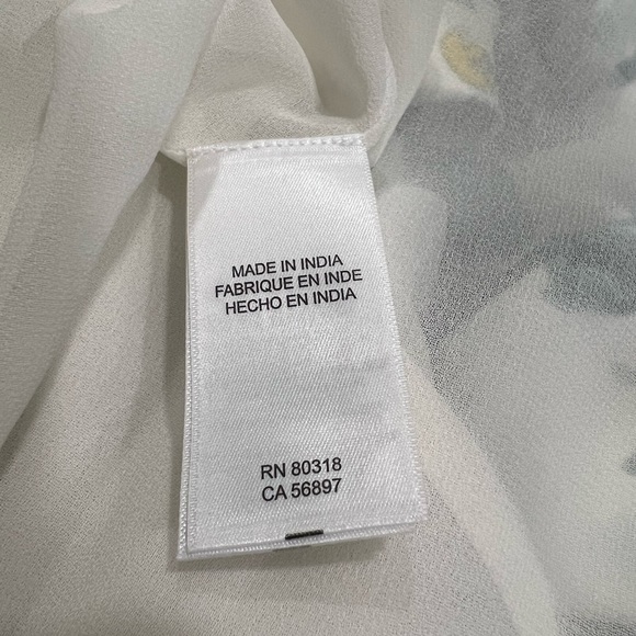 Lucky Brand Natalie Floral Slip Midi Dress in teal, green, white, size M - Picture 10 of 12